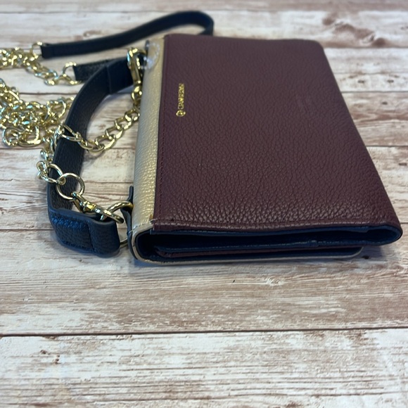 COPY - NWT Giani Bernini Wallet Clutch Crossbody Mini Handbag Gold Maroon Navy … - Picture 7 of 13